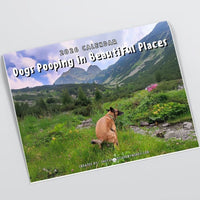 2026 Calendar: Dogs Pooping in Beautiful Places