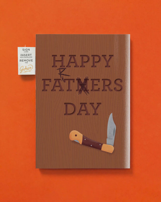 Endless Fart Father's Day Card with "Pull My Finger" Glitter