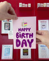Endless Birthday Cake Card with Glitter