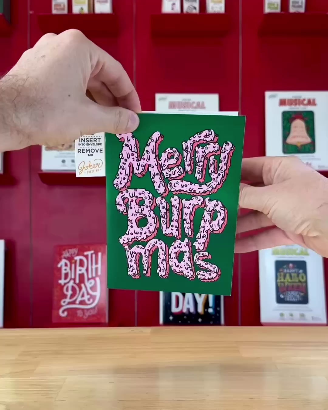 Merry Burpmas card Garbage Pail Kids Christmas 