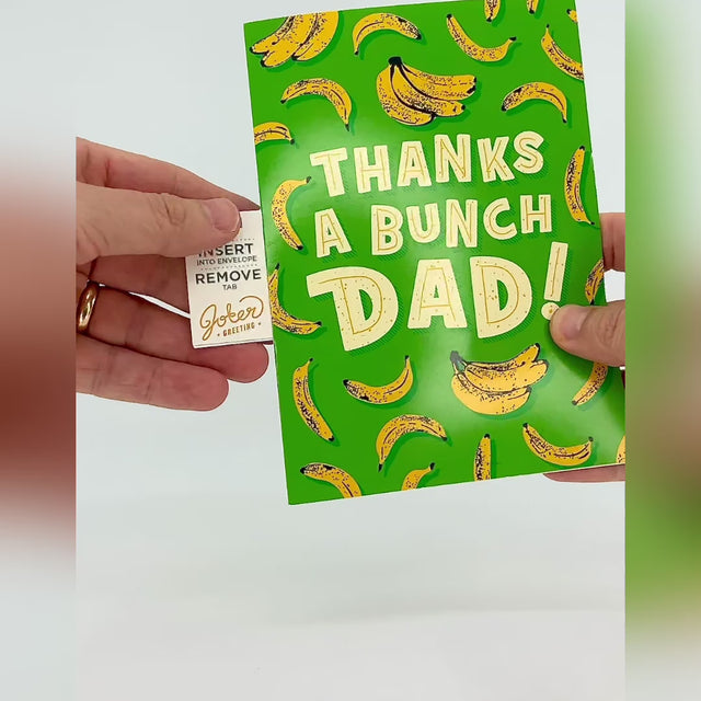 Endless Thank You Dad Card with Glitter