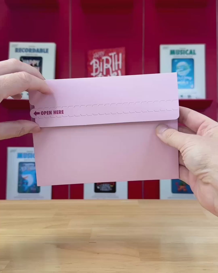 Blush Glitter Trap Envelope | Joker Greeting