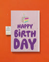 Endless Birthday Cake Card with Glitter