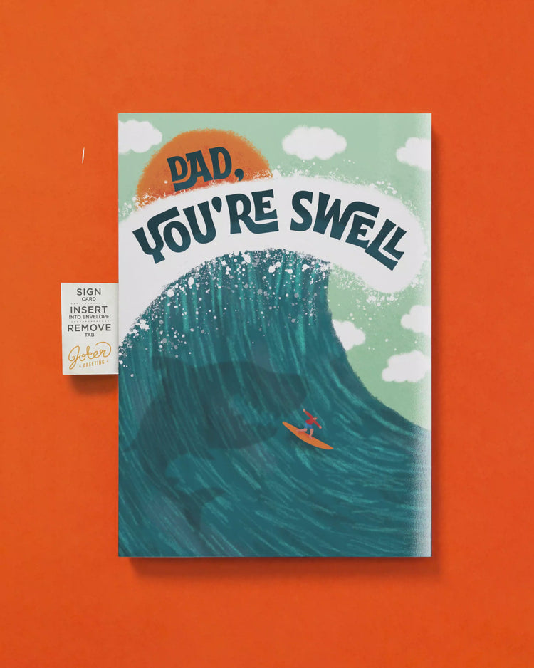 Endless Baby Shark Father's Day Card with Glitter