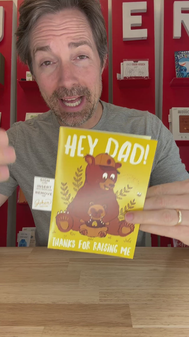 Video showing how to use and setup Crying Father's Day card