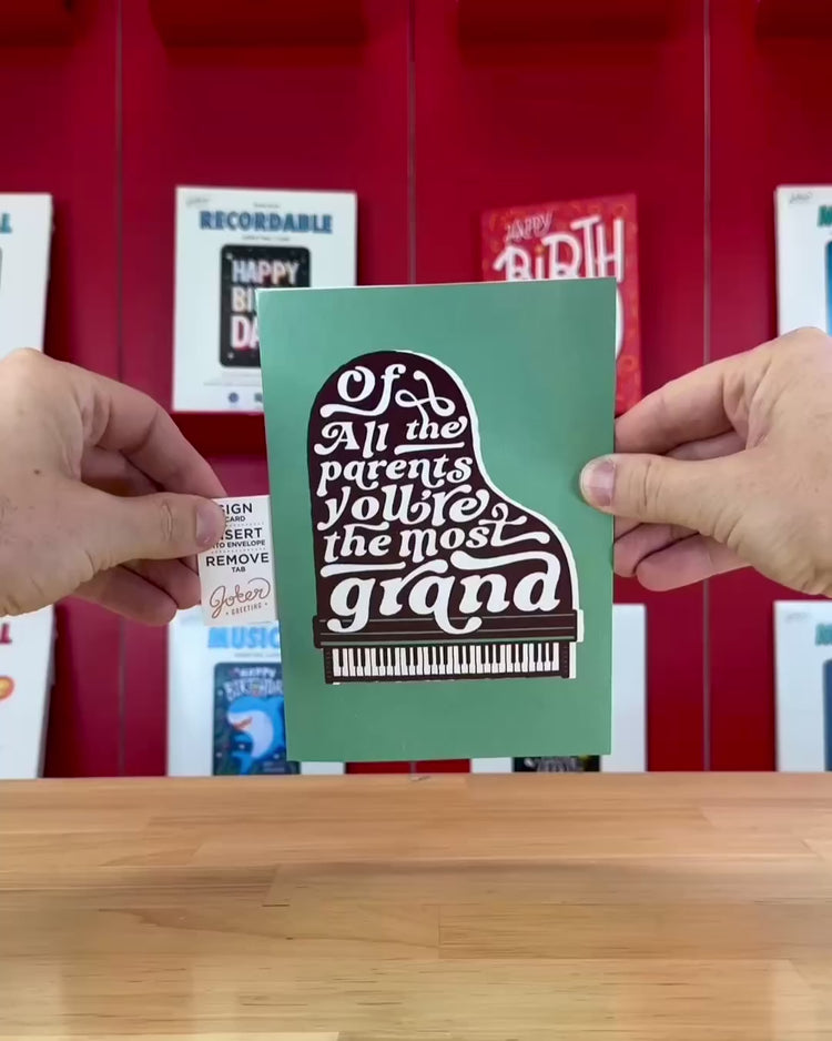 Endless Thank You Grandparent Card with Glitter