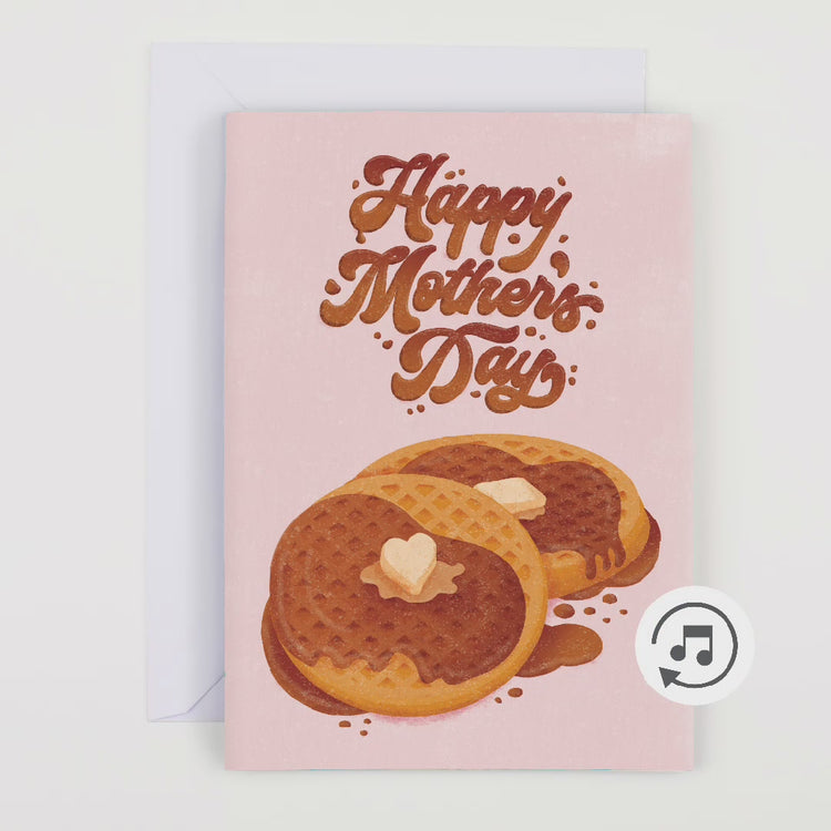 Endless "Never Gonna Give You Up" Mother's Day Card with Glitter