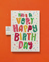Endless Birthday Farts Card with Glitter