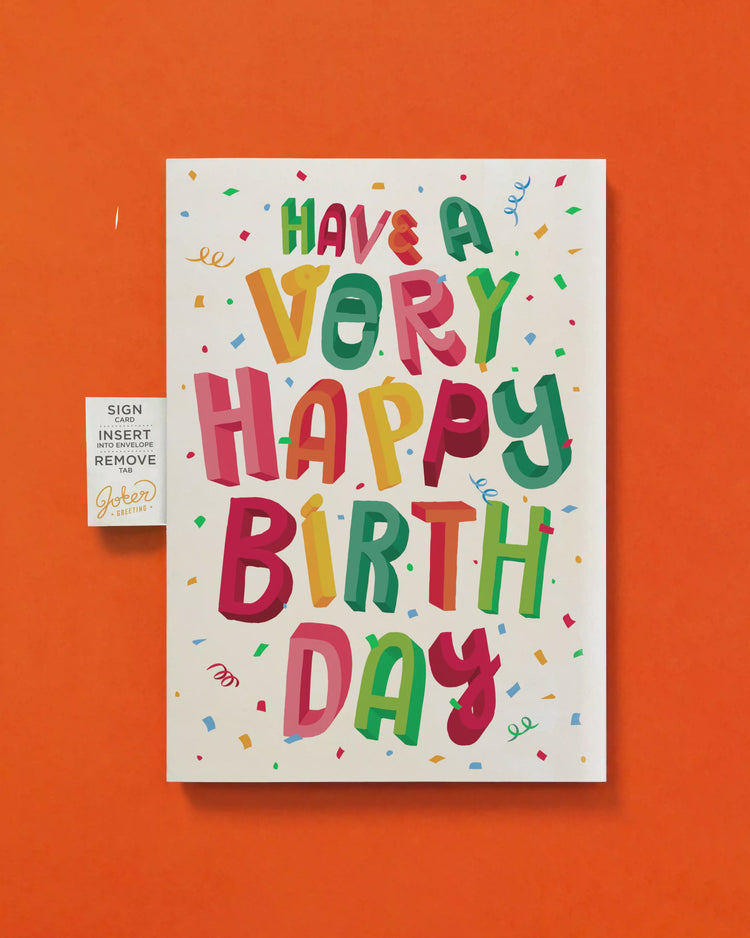 Endless Birthday Farts Card with Glitter