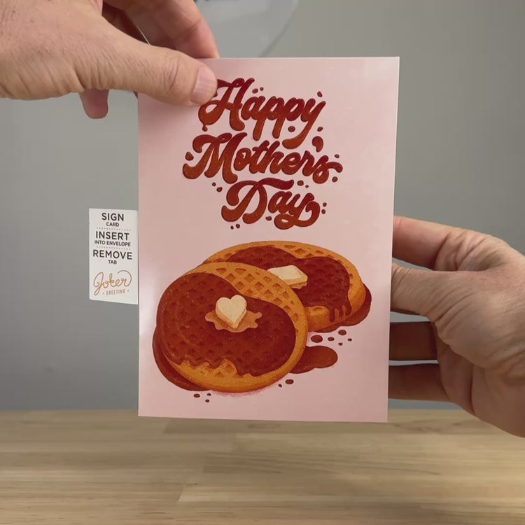 Endless "Never Gonna Give You Up" Mother's Day Card with Glitter