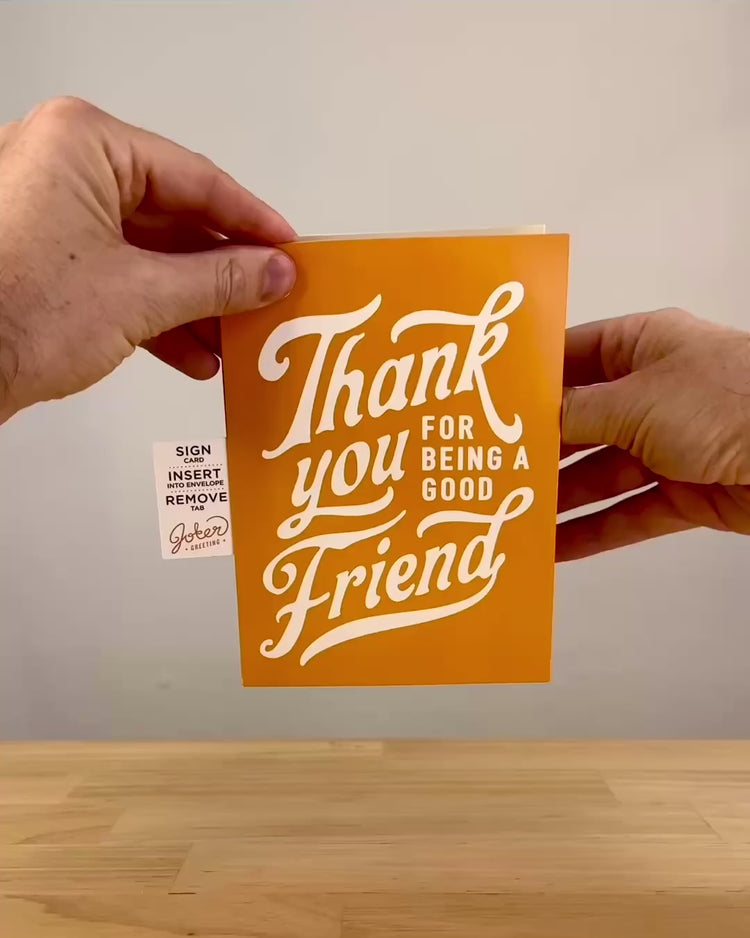Endless Thank You Card with Glitter