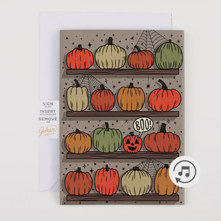 Endless Halloween Scream Card with Glitter