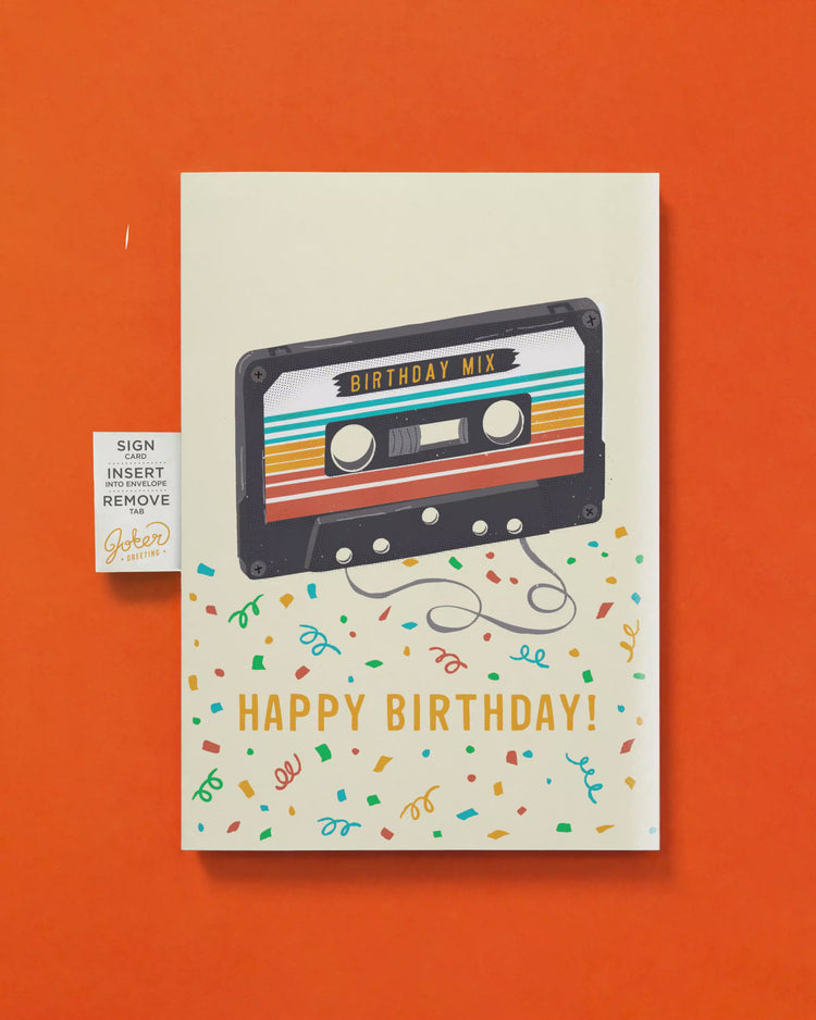 Endless "Never Gonna Give You Up" Birthday Card with Glitter