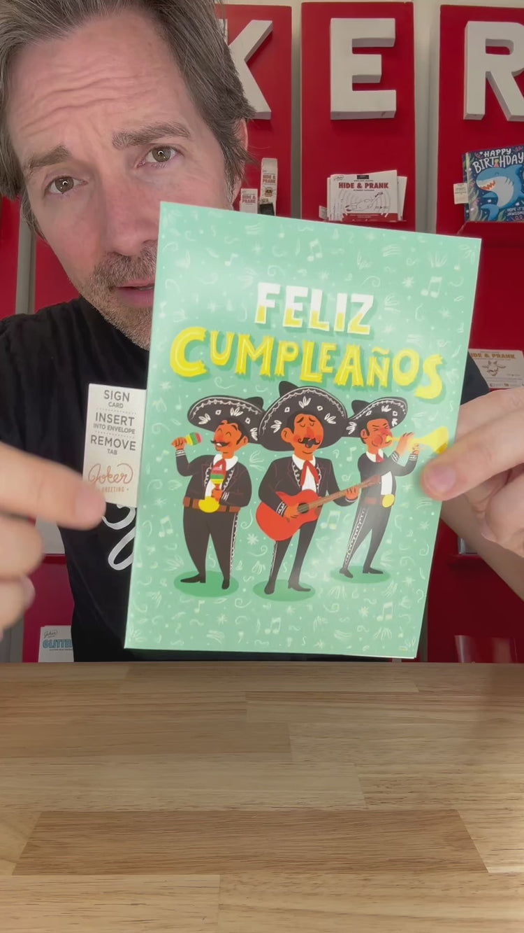 Endless Feliz Cumpleaños Card with Glitter