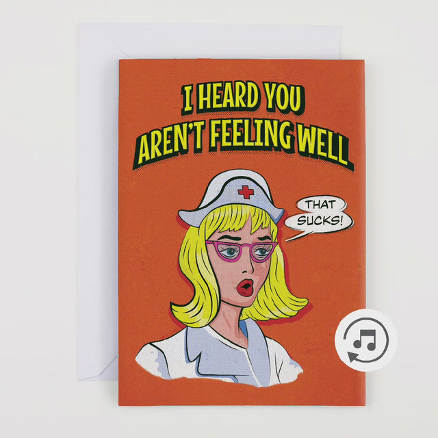 Endless Get Well Card With Glitter