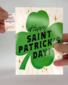 Endless Bagpipes St. Patricks Day Card with Glitter and Stickers