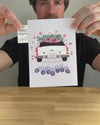 Endless Just Married Card With Glitter
