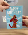 Endless Barking Birthday Card with Glitter