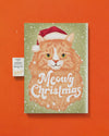 Endless Meowy Christmas Card with Glitter