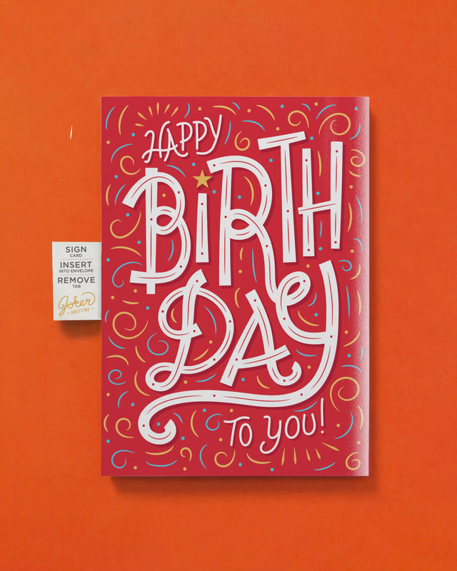 Endless Original Birthday Card with Glitter