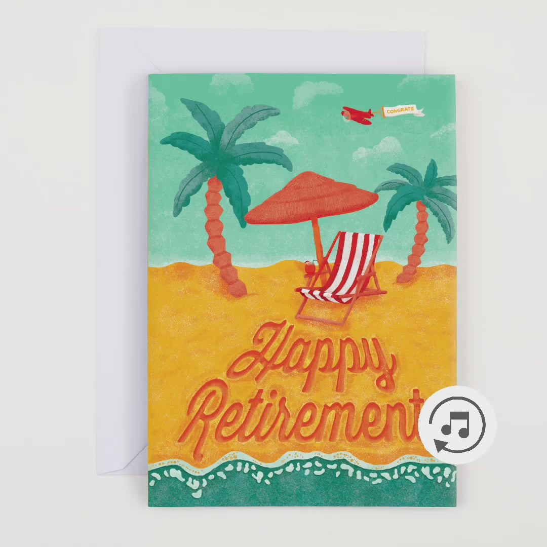 Endless Retirement Card With Glitter