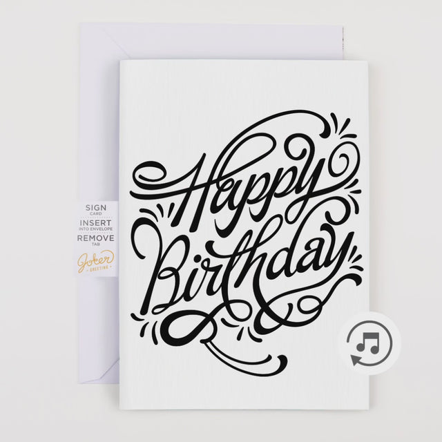 Endless Birthday Card with Glitter