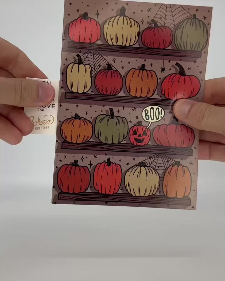 Endless Halloween Scream Card with Glitter