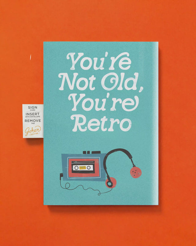 Endless Retro Birthday Card with Glitter