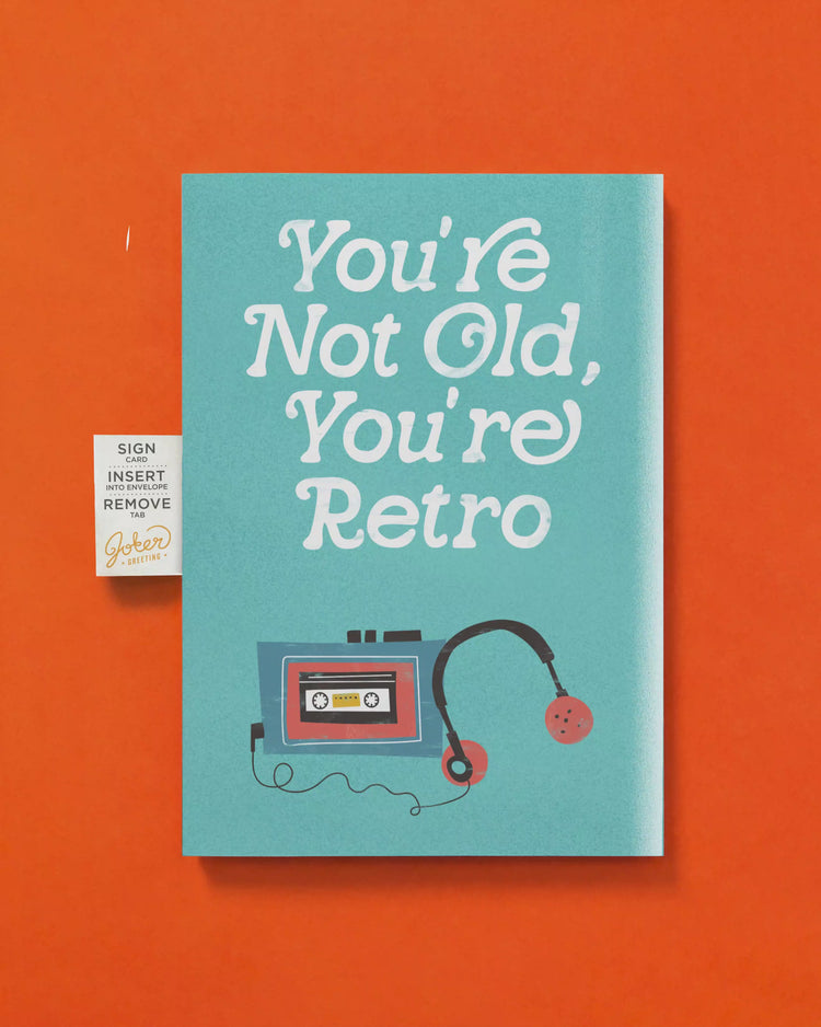 Endless Retro Birthday Card with Glitter