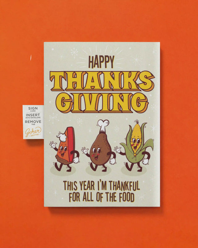 Endless Thanksgiving Card with Glitter