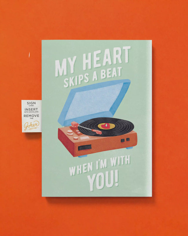 Endless Never Gonna Give you Up Valentines Card with Glitter