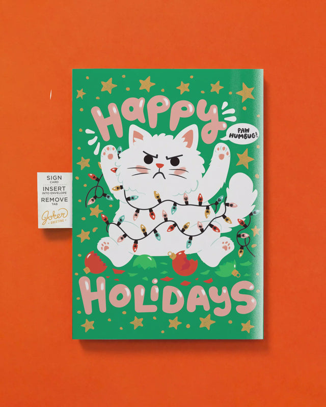 Endless Happy Holidays Card with Glitter