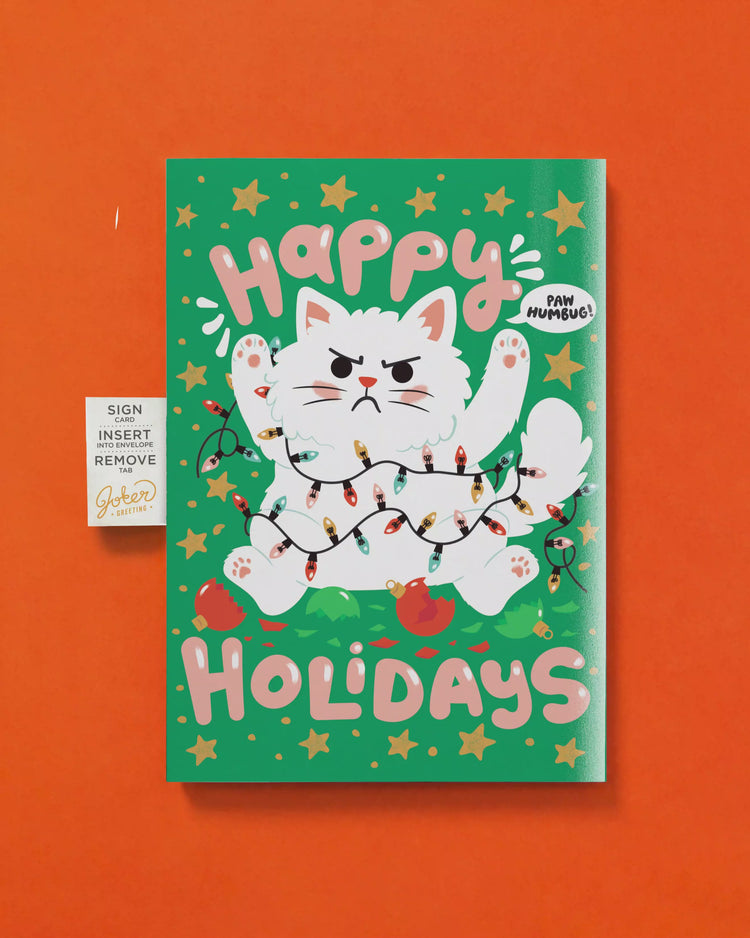 Endless Happy Holidays Card with Glitter