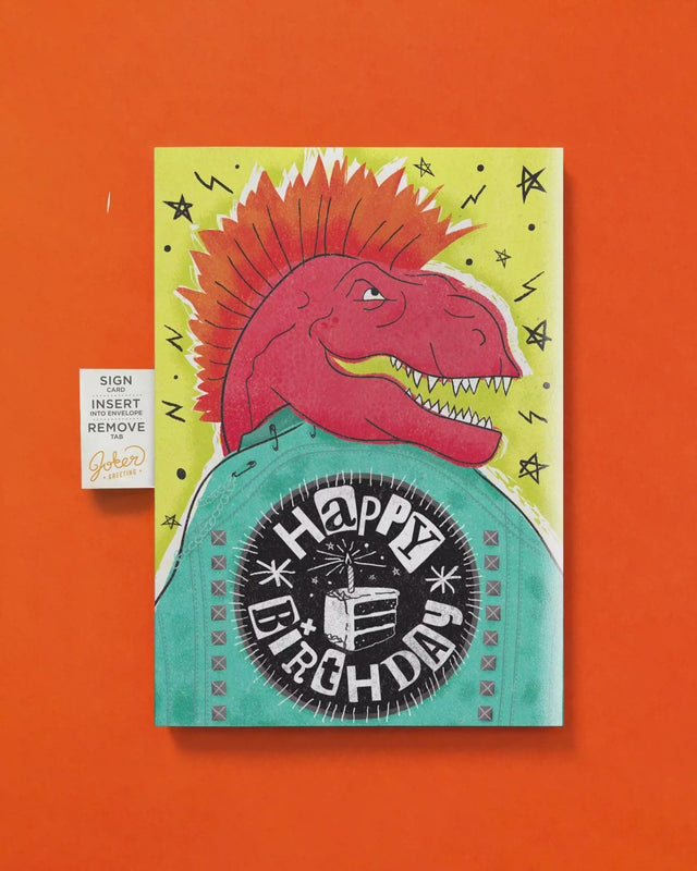 Endless Punk Rock Birthday Card with Glitter