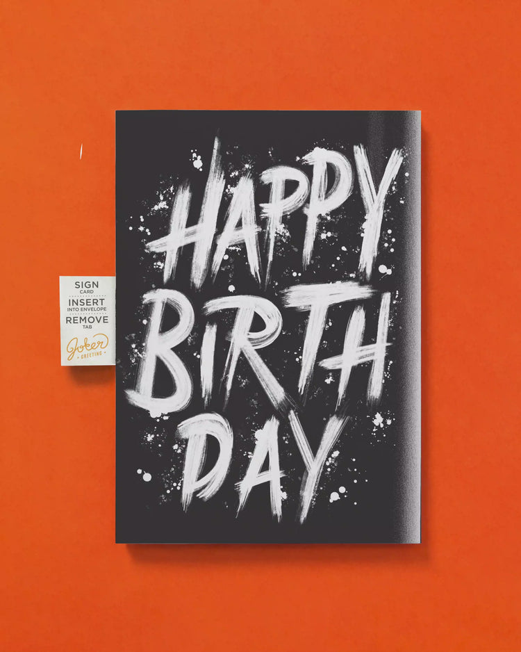 Endless Screamer Birthday Card with Glitter