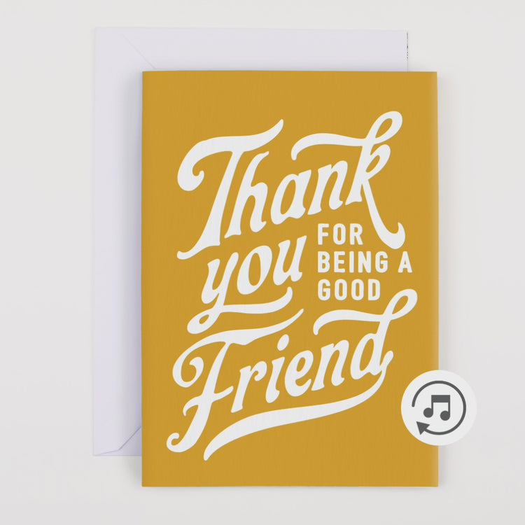 Endless Thank You Card with Glitter