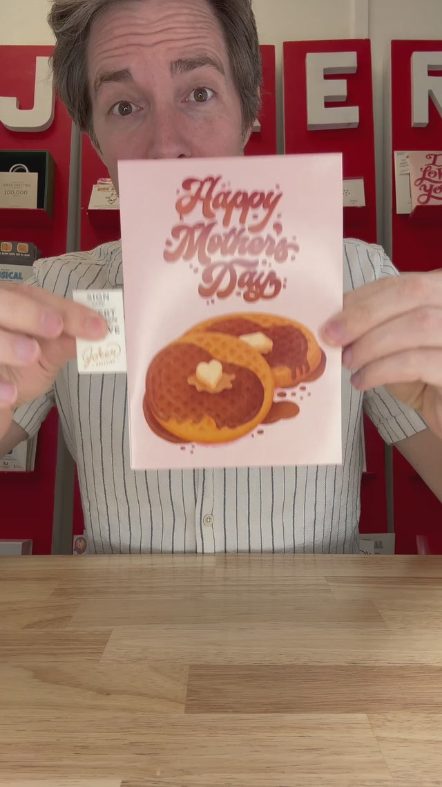Endless "Never Gonna Give You Up" Mother's Day Card with Glitter