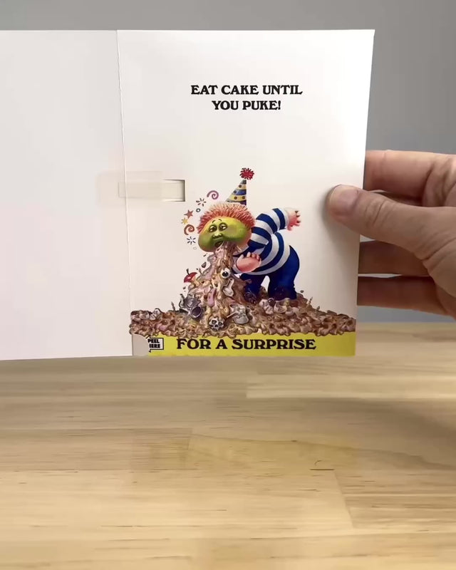 Garbage Pail Kids "Happy Barf Day" Birthday Card