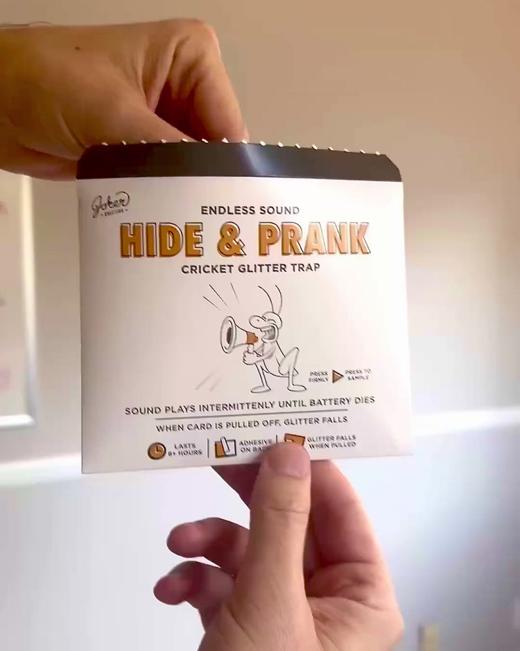 Hide & Prank Cricket Glitter Trap