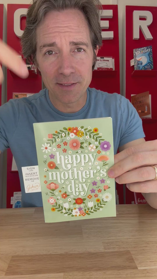 Video showing how this Mother's Day card works and it plays baby crying. 