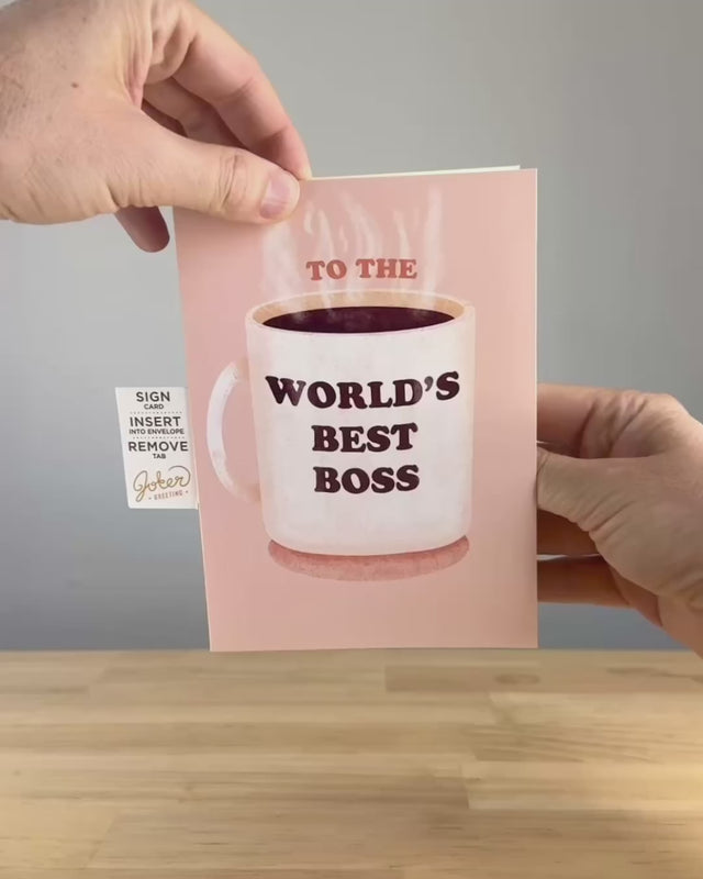 Endless Best Boss Card With Glitter
