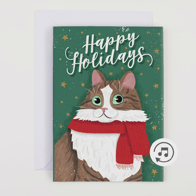 Endless Happy Holidays Card with Glitter