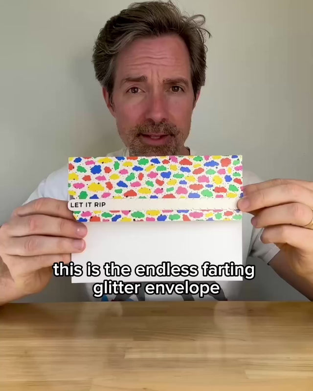 Endless Farting Glitter Envelope