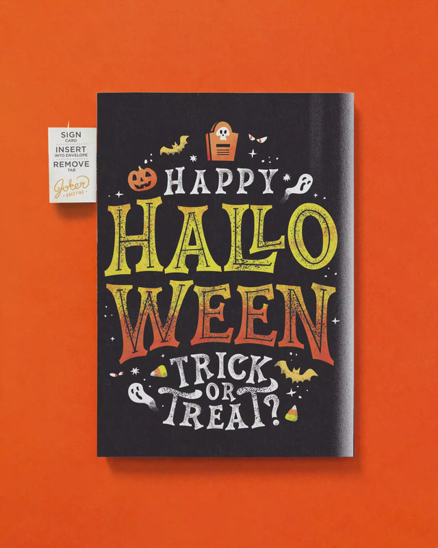 Endless Halloween Card with Glitter and Sticker Surprise