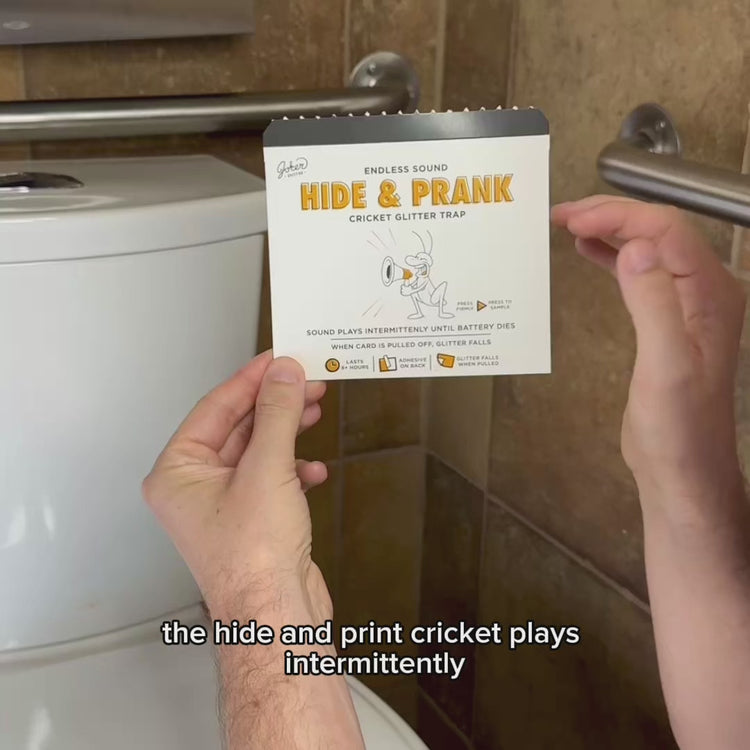 Hide & Prank Cricket Glitter Trap