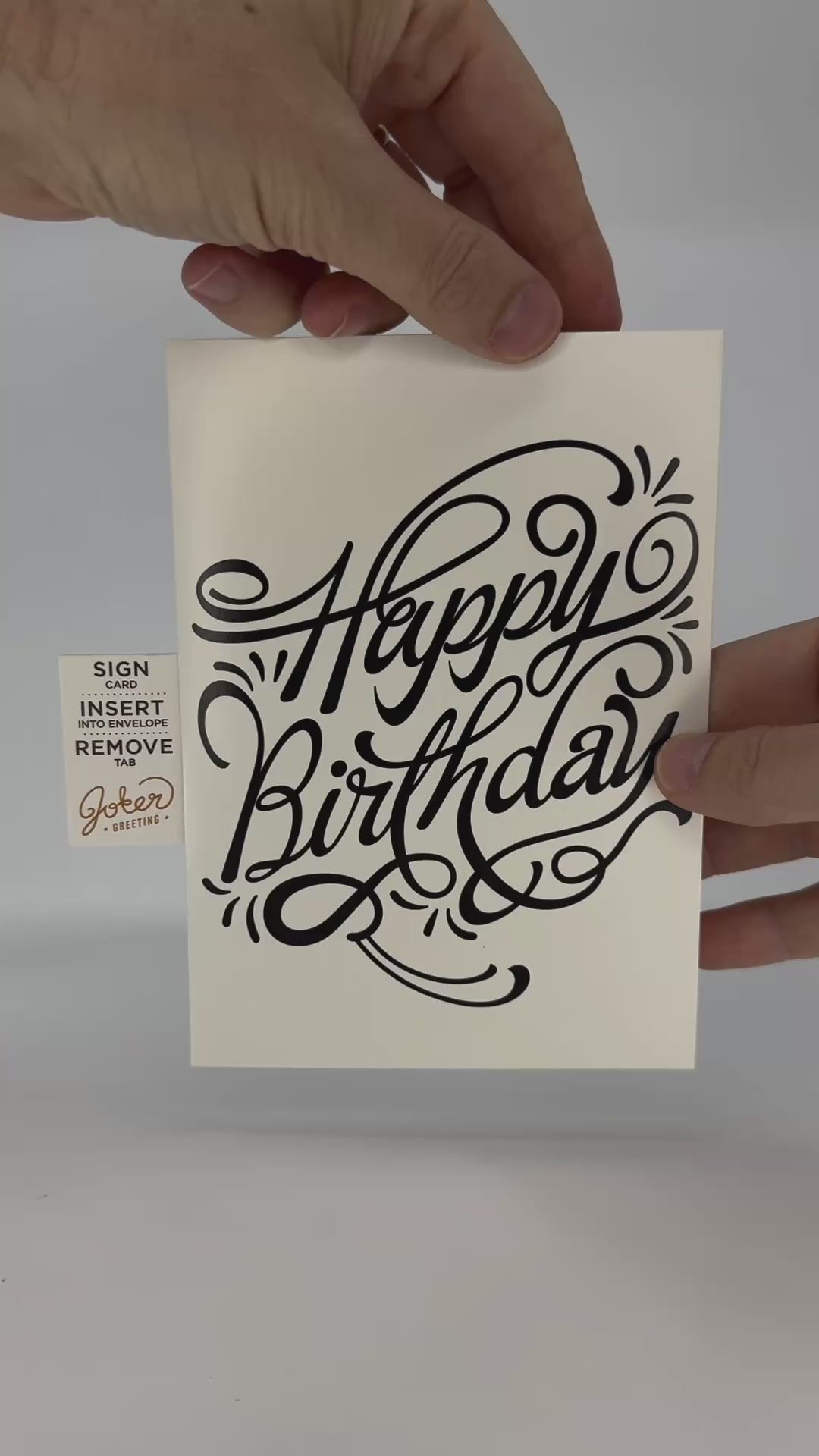 Endless Birthday Card with Glitter