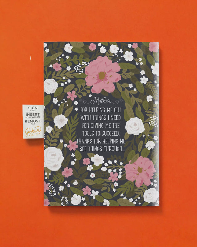 Endless Thank You Mom Card with Glitter