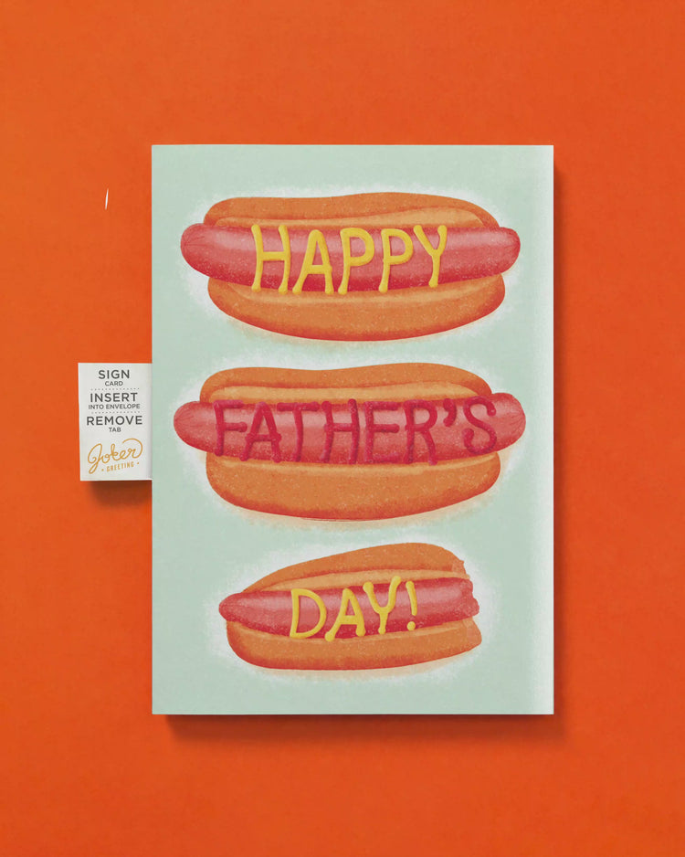 Endless Dad, Dad, Dad, Father's Day Card with Glitter