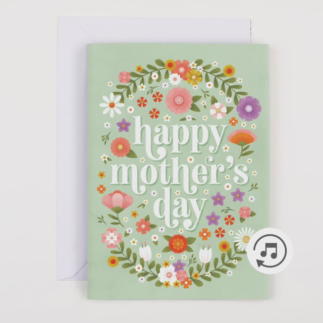 Endless Baby Cry Mother's Day Card with Glitter