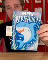 Endless Baby Shark Birthday Card with Glitter